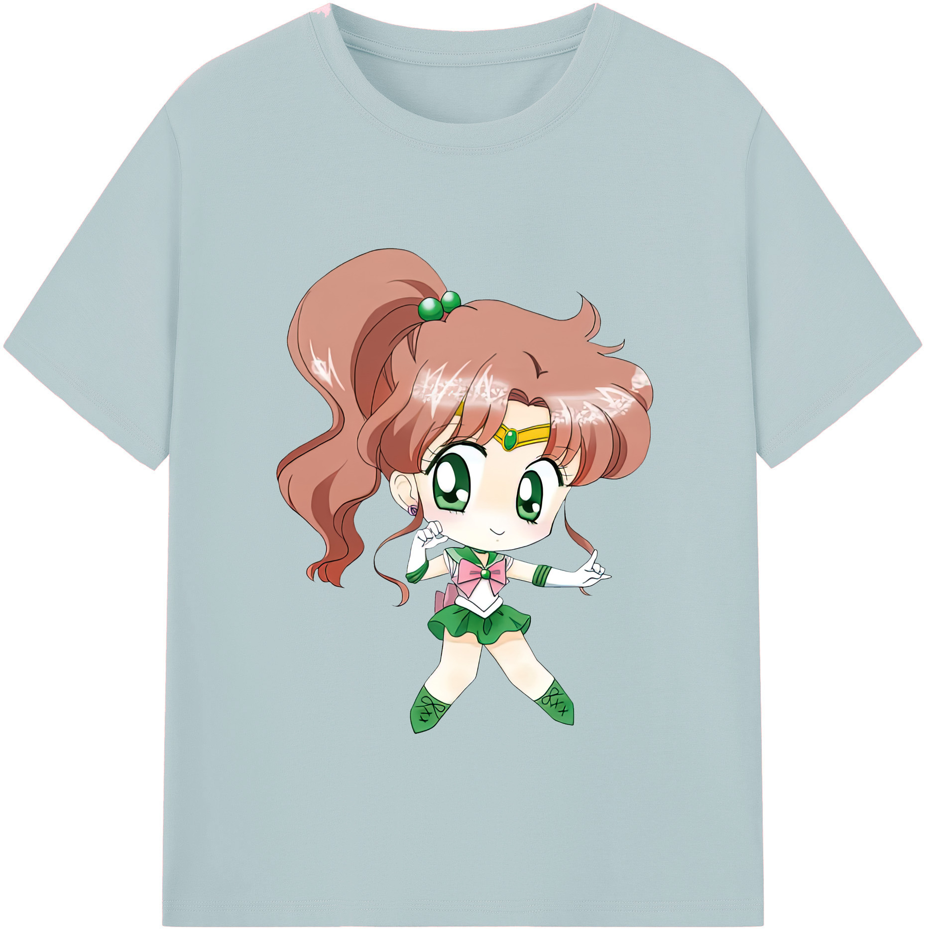 （画像用） 美少女戦士セーラームーン 木野 まこと きの まこと Sailor Moon Kino Makoto （セーラージュピター；Sailor Jupiter） 綿100％半袖Tシャツ（フロントプリント）
